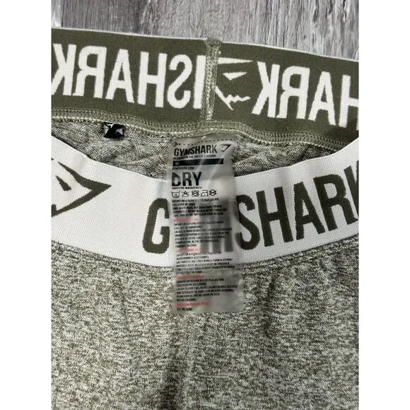 Small M - Gymshark Women's Flex Cropped Leggings Khaki/Sand - Picture 3 of 3